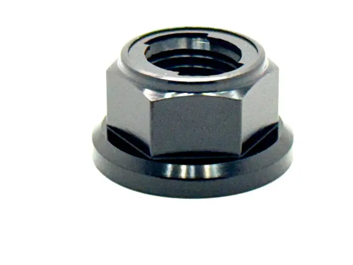 Titanium Rear Axle / Motor Shaft Nut - M12x1.25 Metal Locking Nut - Image 6